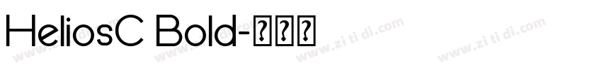 HeliosC Bold字体转换